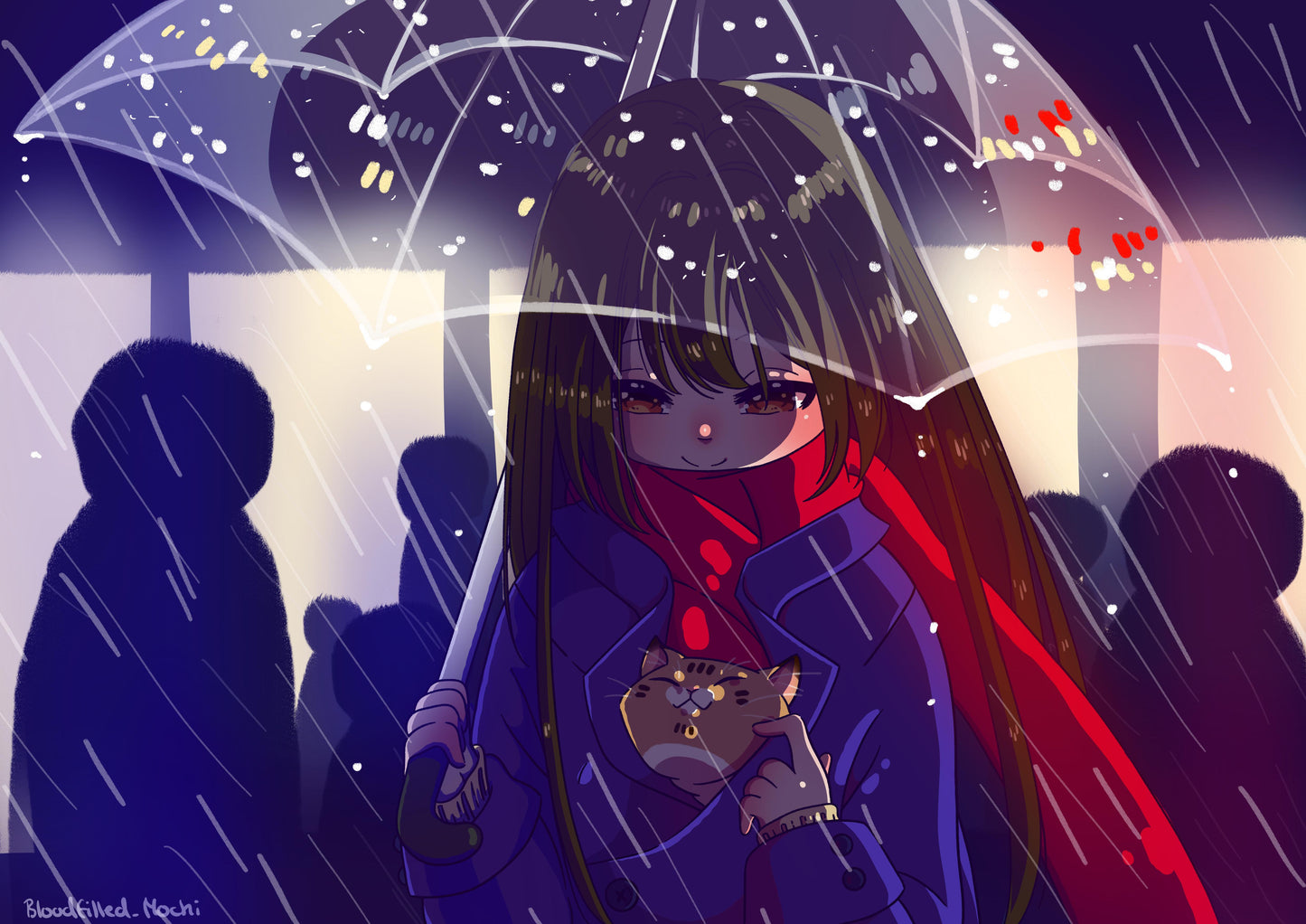 A rainy day in November Kunstdruck