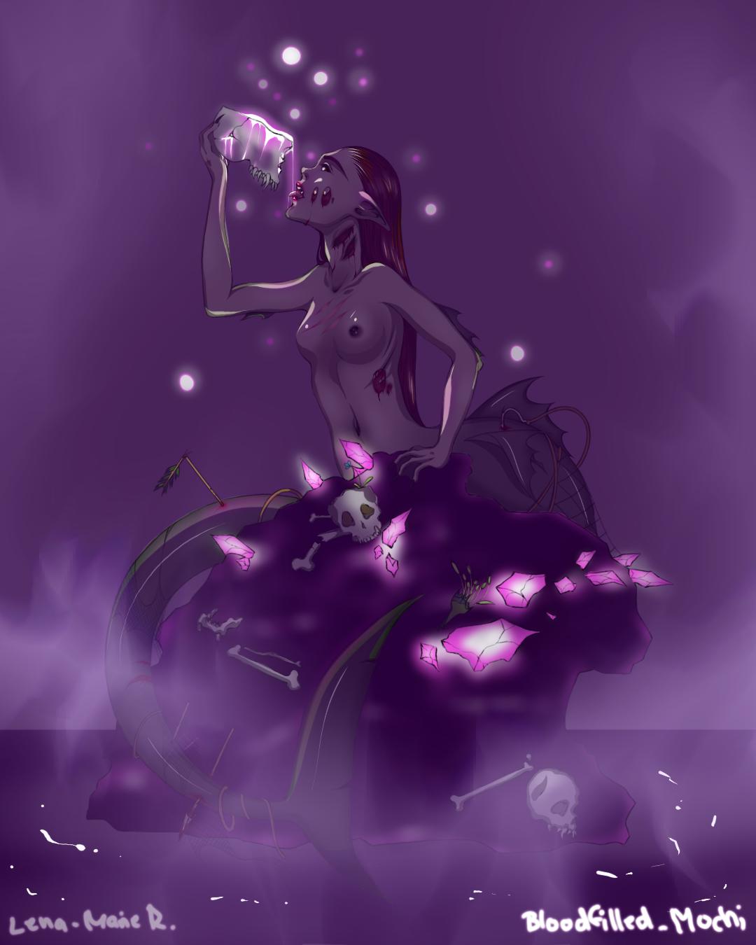 Mermaid of the despair Kunstdruck