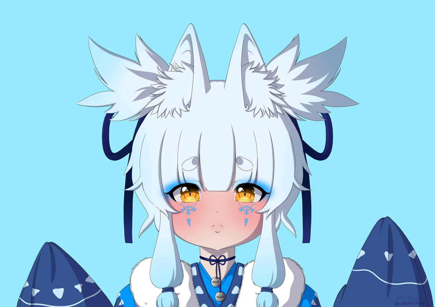 Snowfox Kunstdruck