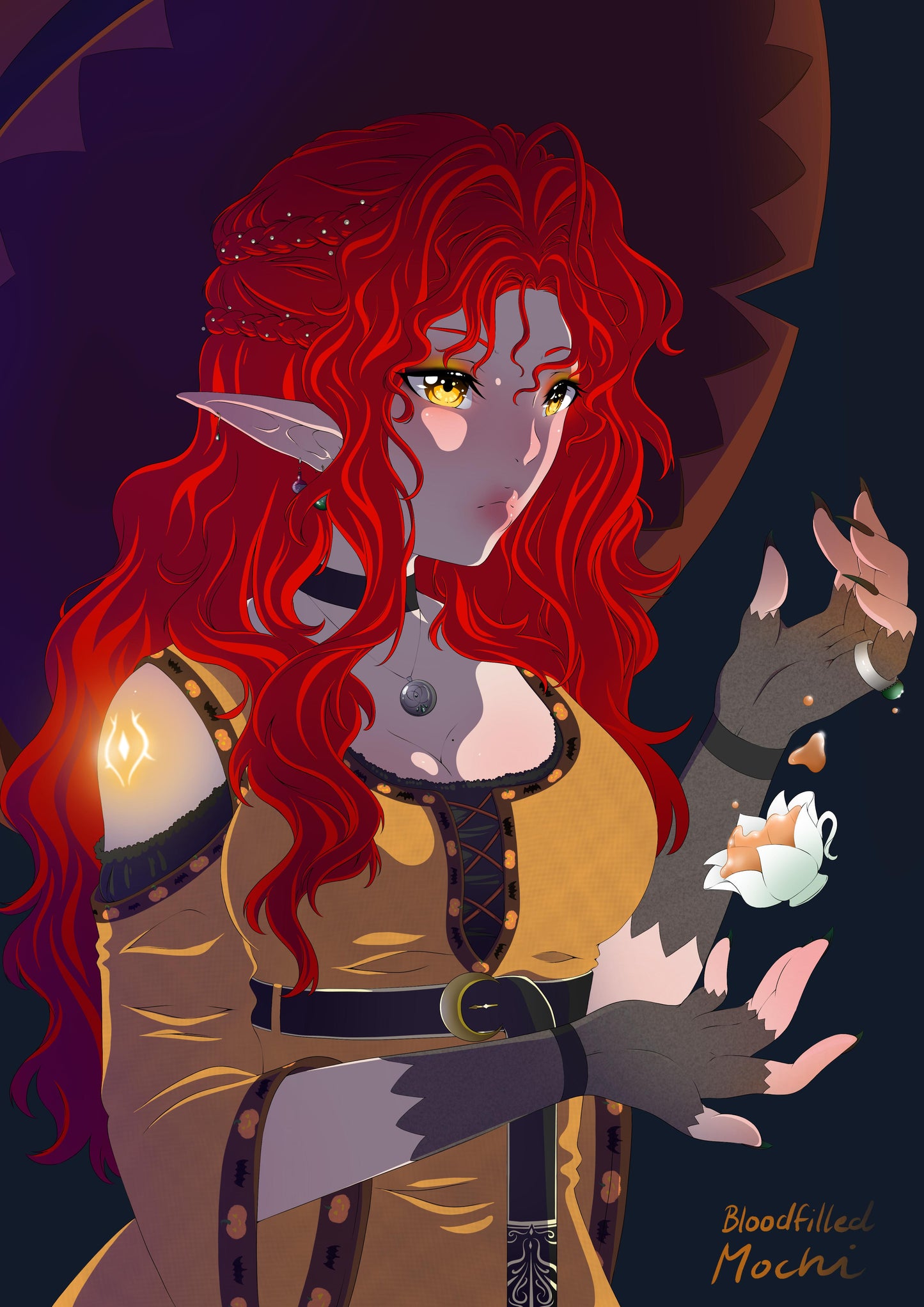 Teatime Witch Kunstdruck