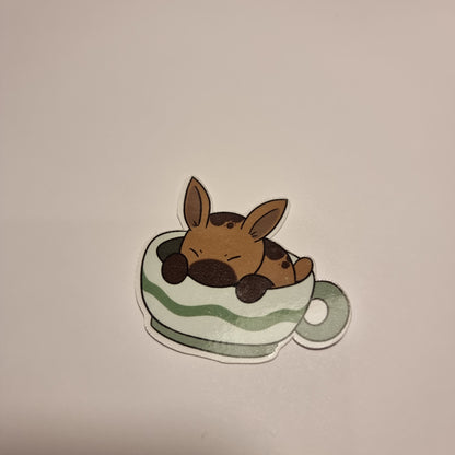 Kaninchen Tassen Sticker